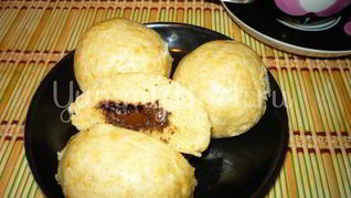 Рецепт Пряников с шоколадной начинкой на пару из мультиварки