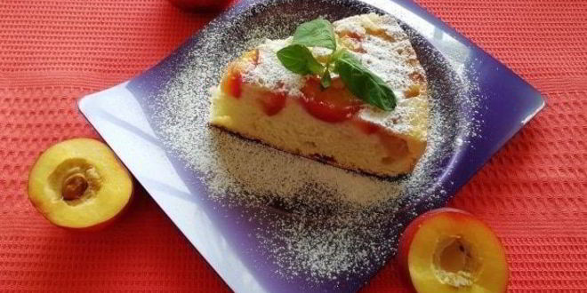 Рецепт классической шарлотки с яблоками и нектаринами