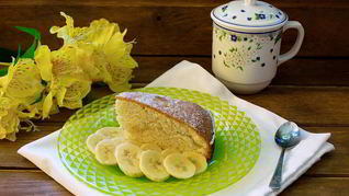 Рецепт Шарлотки с бананами