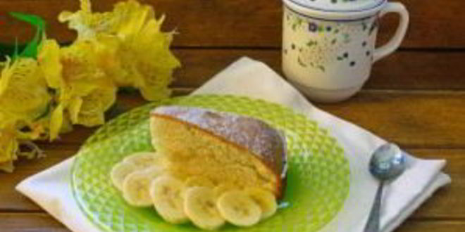 Рецепт шарлотки с бананами