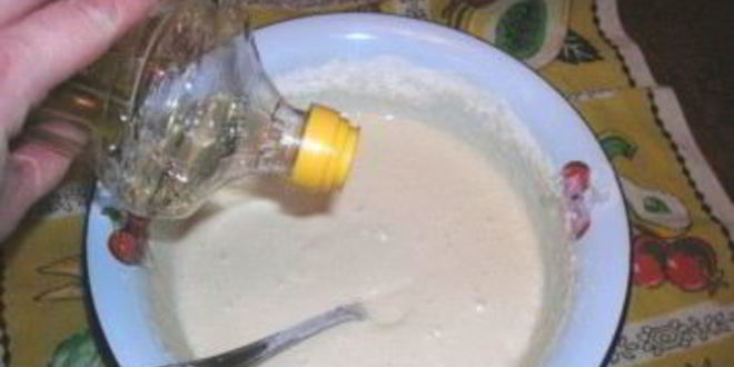 Рецепт шарлотки с капустой на кефире