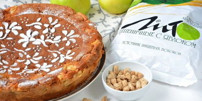 Рецепт шарлотки с отрубями