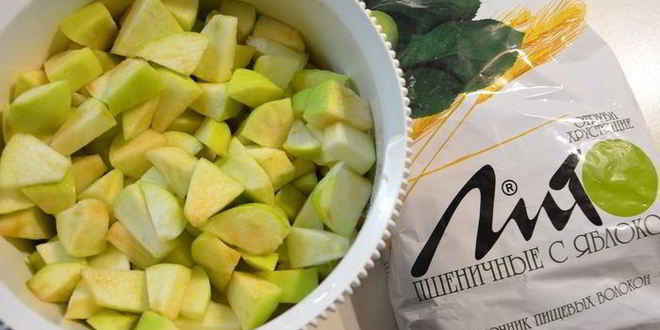 Рецепт шарлотки с отрубями