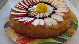 Рецепт Шарлотки с яблоками и грушами