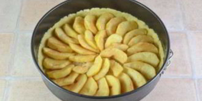 Рецепт шарлотки с яблоками открытая