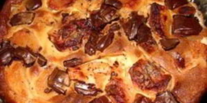 Рецепт шарлотки шоколадной с яблоками