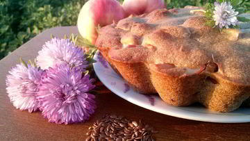 Рецепт Вегетарианской шарлотки без яиц