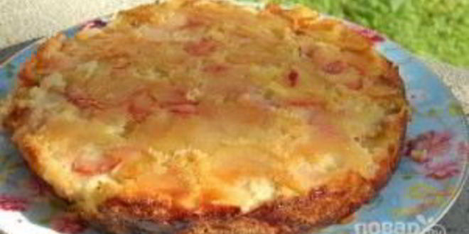 Рецепт яблочной шарлотки на сидре