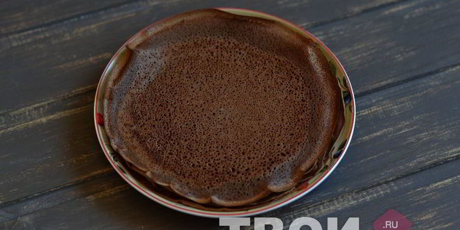 Рецепт шоколадных блинных рулетиков