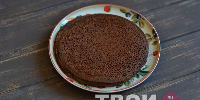 Рецепт шоколадных блинных рулетиков