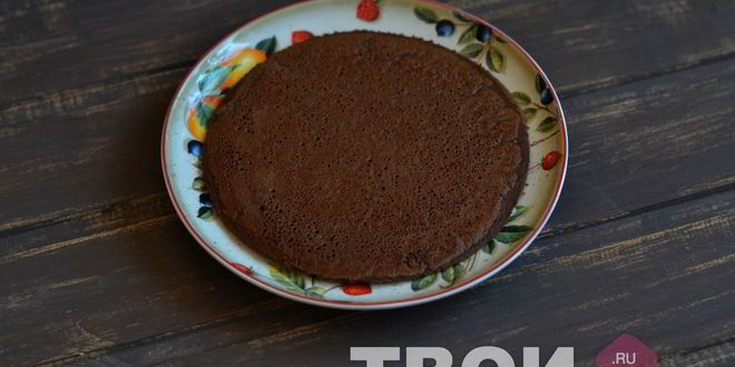 Рецепт шоколадных блинных рулетиков