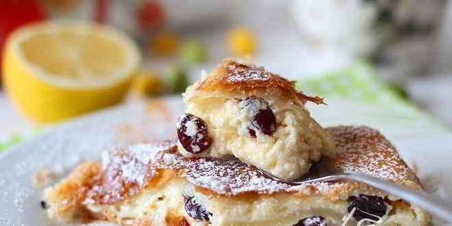 Рецепт австрийского штруделя с творожной начинкой