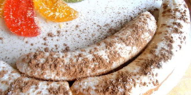 Рецепт бананового штруделя в мармеладной карамели