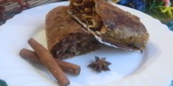 Рецепт богатого штруделя из лаваша