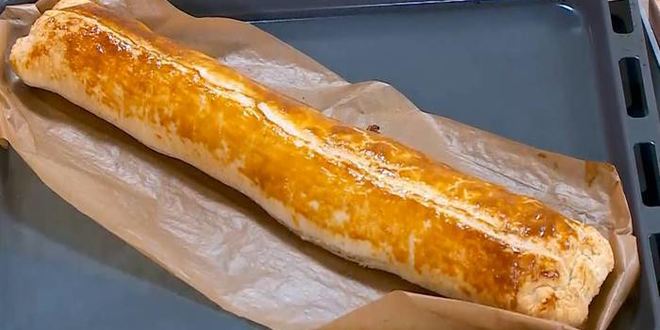 Рецепт быстрого штруделя с финиками и орехами