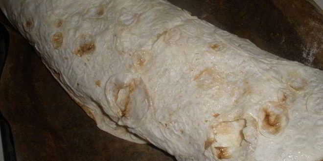 Рецепт ленивого яблочного штруделя