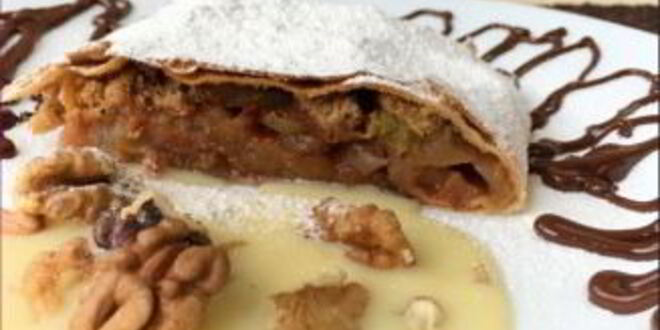 Рецепт настоящего яблочного штруделя