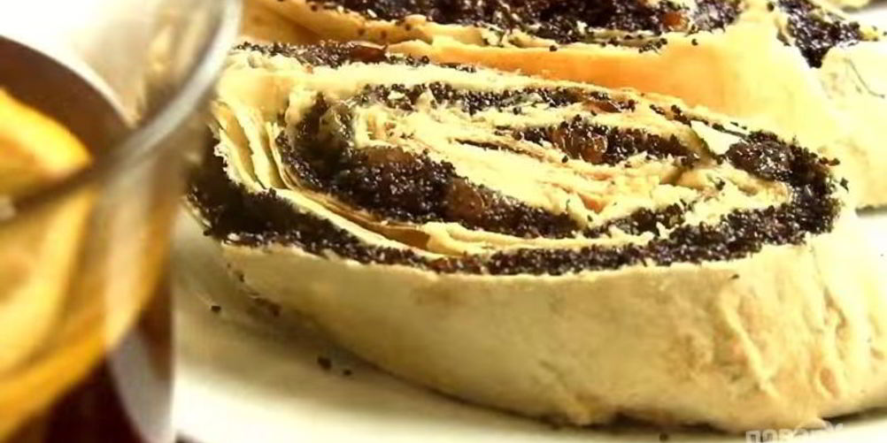 Как приготовить рулета из лаваша с маком — ленивого штруделя