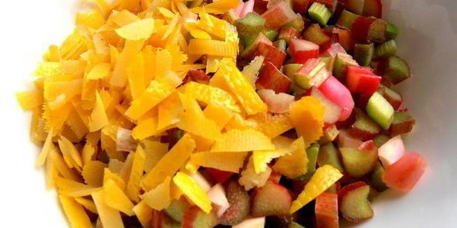 Рецепт штруделя из ревеня и изюма