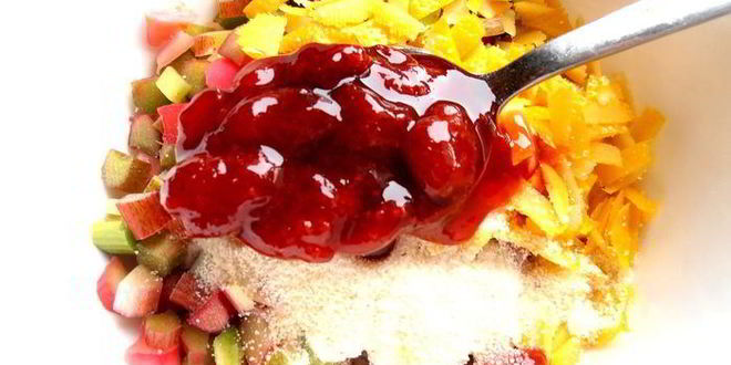 Рецепт штруделя из ревеня и изюма