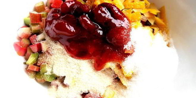 Рецепт штруделя из ревеня и изюма