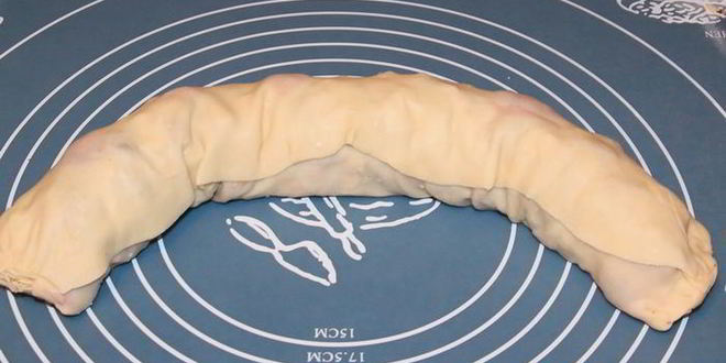 Рецепт штруделя из вытяжного теста с вишнями