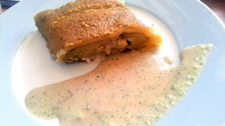 Рецепт Штруделя с фейхоа и маскарпоне