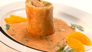 Рецепт Штруделя с горбушей и нутовой пастой