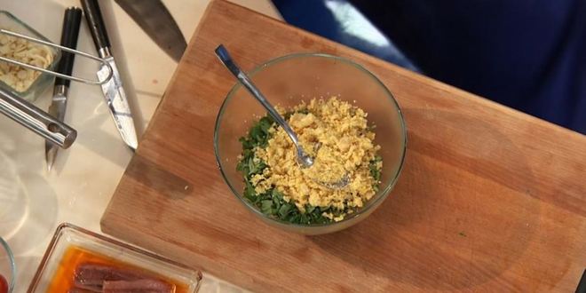 Рецепт штруделя с горбушей и нутовой пастой