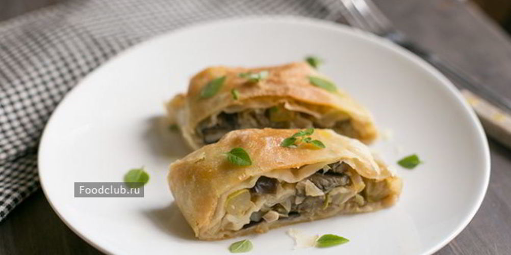 Как приготовить штруделя с овощной начинкой