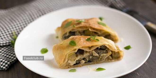 Рецепт штруделя с овощной начинкой