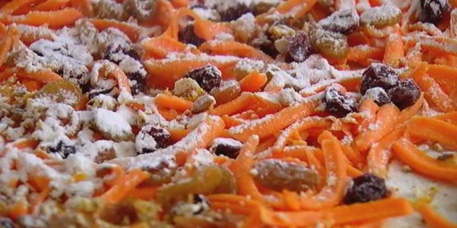 Рецепт штруделя с тыквой, изюмом и вяленой вишней