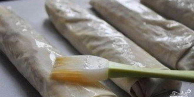 Рецепт штруделя с вишней из теста фило