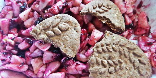 Рецепт штруделя с яблоками и голубикой