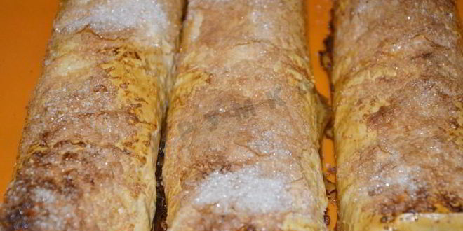 Рецепт штруделя с яблоками из лаваша