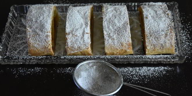 Рецепт яблочно-грушевого штрудель