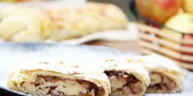 Рецепт яблочного штруделя простого