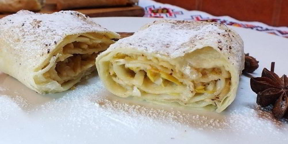 Как приготовить яблочного штруделя