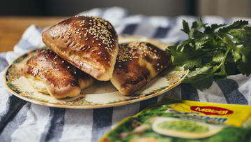 Рецепт Слоек с фетой и шпинатом