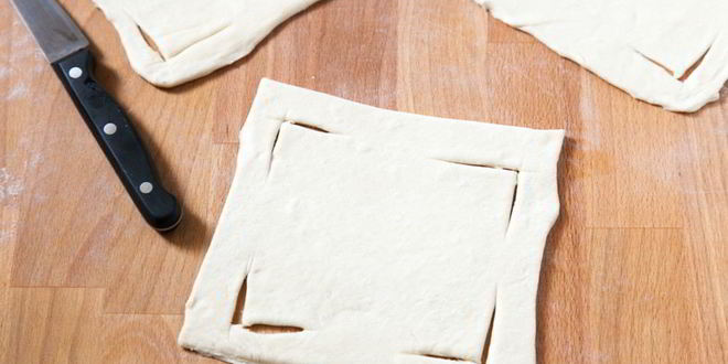 Рецепт слоек с персиками