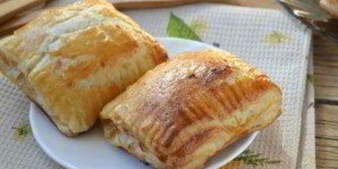 Рецепт слоек с вареньем из слоеного теста