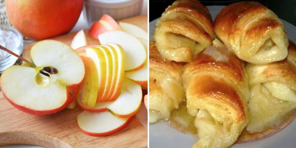 Как приготовить слойки с яблоками