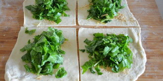 Рецепт слоек со щавелем