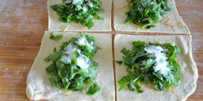 Рецепт слоек со щавелем