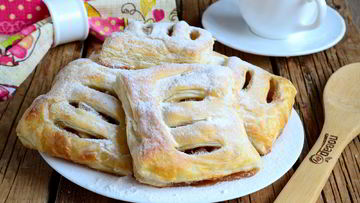 Рецепт Сочных слоек с яблоками