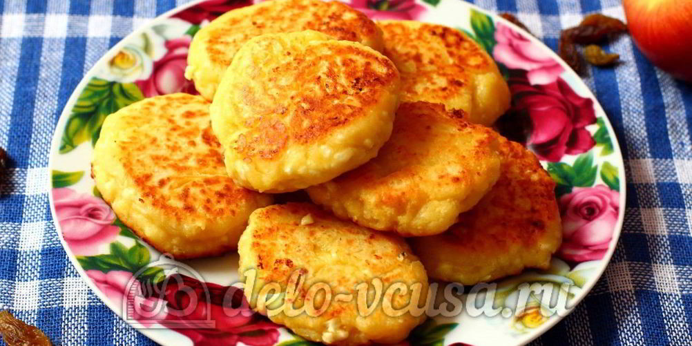 Как приготовить сырники из творога с яблоками