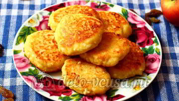 Рецепт Сырников из творога с яблоками