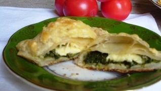Рецепт Сырно шпинатные слойки