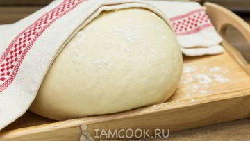 Рецепт Дрожжевого теста на подсолнечном масле для печеных пирожков