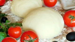 Рецепт Постного дрожжевого теста для пиццы